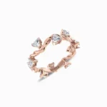 Ornate-Lab-Grown-Diamond-Wedding-Band-Rose-Gold-Side-View