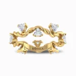 Ornate Lab Grown Diamond Wedding Band