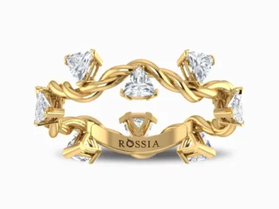 Ornate Lab Grown Diamond Wedding Band