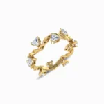 Ornate-Lab-Grown-Diamond-Wedding-Band-Yellow-Gold-Side-View