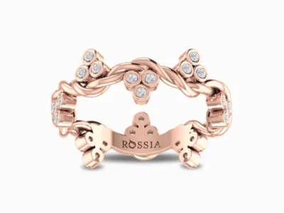 Osier Berry Bling Lab Grown Diamond Wedding Band