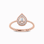 Pear-Halo-Lab-Grown-Diamond-Ring-Rose-Gold-Front-View