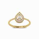 Pear Halo Lab Grown Diamond Ring