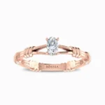 14 KT Petunia Lab Grown Diamond Promise Ring