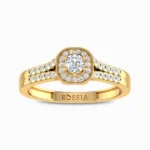 Scintillating-Lab-Grown-Diamond-Ring-Yellow-Gold-Front-View
