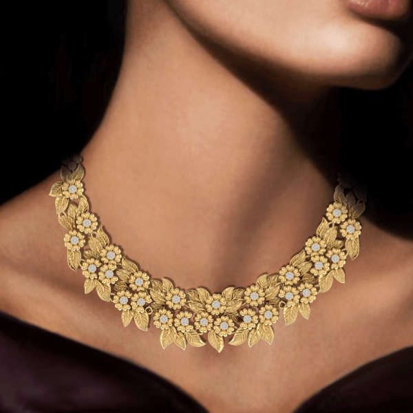 Florentia-Royale-Diamond-Necklace-model-shoot