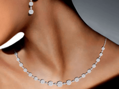 lustre-line-diamond-necklace-model-shoot