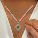 regal-green-radiance-diamond-necklace-model-shoot