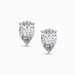 Aurora’s Brilliance Pear Cut Lab Diamond Earring Studs