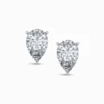 Aurora’s Brilliance Pear Cut Lab Diamond Earring Studs