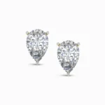 Aurora’s Brilliance Pear Cut Lab Diamond Earring Studs