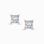 Aurora’s Mirage Princess Cut Lab Diamond Earring Studs