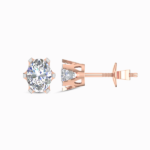 Celestial Aurora Oval Cut Lab Diamond Earring Studs