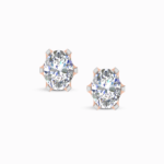 Celestial Aurora Oval Cut Lab Diamond Earring Studs