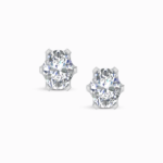 Celestial Aurora Oval Cut Lab Diamond Earring Studs