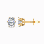 Celestial Aurora Oval Cut Lab Diamond Earring Studs
