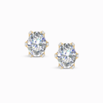 Celestial Aurora Oval Cut Lab Diamond Earring Studs