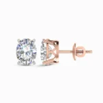 Radiant Fusion Oval Cut Lab Diamond Earring Studs