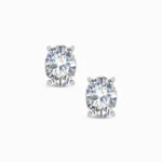Radiant Fusion Oval Cut Lab Diamond Earring Studs