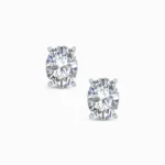 Radiant Fusion Oval Cut Lab Diamond Earring Studs