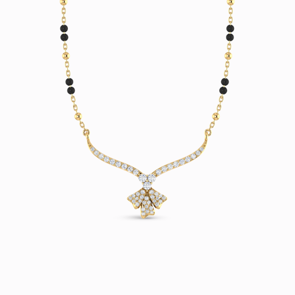 255 Enticing Lab Grown Diamond Mangalsutra Pendant - Image 1