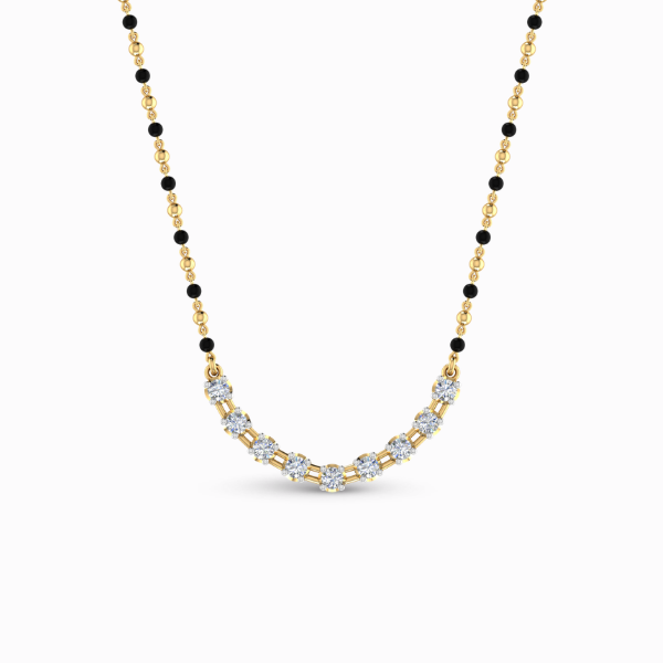 318 Enchanting Lab Grown Diamond Mangalsutra Pendant - Image 1