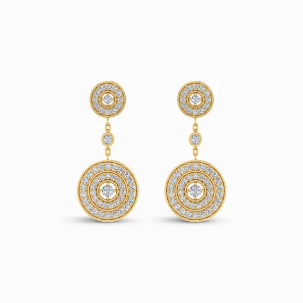 Alluring Chic Lab Grown Diamond Danglers Alluring Chic Lab Grown Diamond Danglers