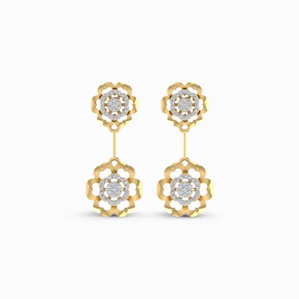 Blooming Beauty Drops Lab Grown Diamond Earrings Blooming Beauty Drops Lab Grown Diamond Earrings