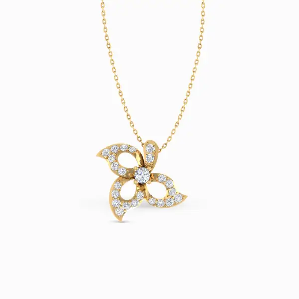 Charming-Floral-Lab-Grown-Diamond-Pendant-Yellow-Gold-Front-View Charming-Floral-Lab-Grown-Diamond-Pendant-Yellow-Gold-Front-View