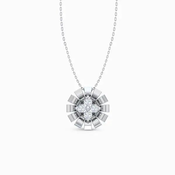 Dainty-Chic-Trend-Lab-Grown-Diamond-Pendant-White-Gold-Front-View