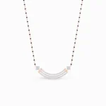Delight-Lab-Grown-Diamond-Mangalsutra-Pendant-Rose-Gold-Front-View