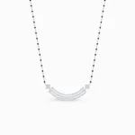 Delight-Lab-Grown-Diamond-Mangalsutra-Pendant-White-Gold-Front-View