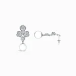 Drops of Pearl Lab Grown Diamond Earrings