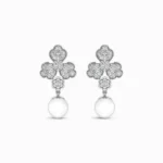 Drops of Pearl Lab Grown Diamond Earrings