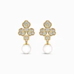 Drops of Pearl Lab Grown Diamond Earrings