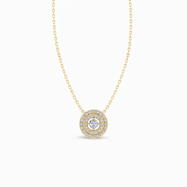 Enchanted-Dual-Halo-Lab-Grown-Diamond-Pendant-Yellow-Gold-Front-View