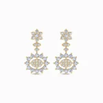Gleaming Drop Lab Grown Diamond Earrings