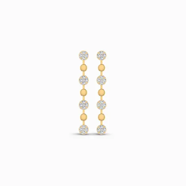 Statement Drop Lab Grown Diamond Earrings