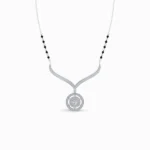golden-gleam-lab-grown-diamond-mangalsutra-pendant-white-gold-front-View