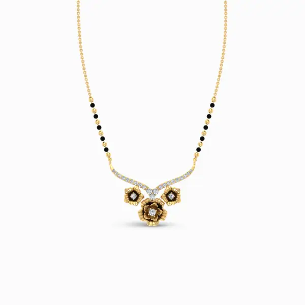 mahira-flower-lab-grown-diamond-mangalsutra-pendant-yellow-gold-front-view mahira-flower-lab-grown-diamond-mangalsutra-pendant-yellow-gold-front-view