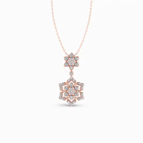 pure-brilliance-lab-grown-diamond-mangalsutra-pendant-rose-gold-front-view