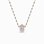 sparkle-lab-grown-diamond-mangalsutra-pendant-rose-gold-front-view