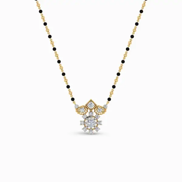 sparkle-lab-grown-diamond-mangalsutra-pendant-yellow-gold-front-view sparkle-lab-grown-diamond-mangalsutra-pendant-yellow-gold-front-view
