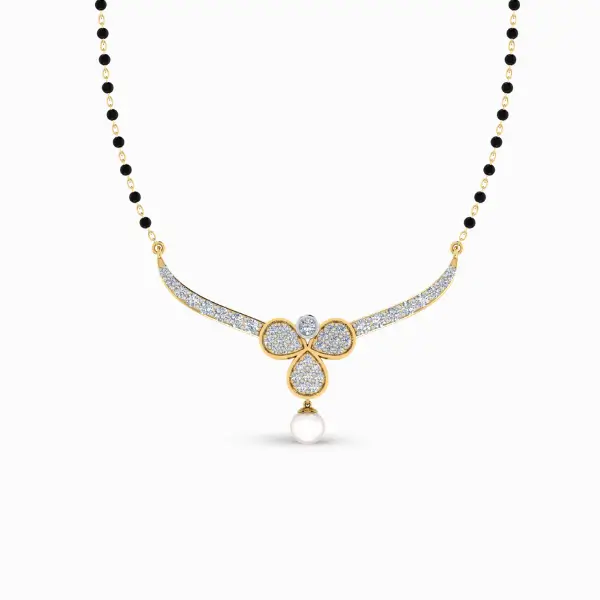 tanmania-lab-grown-diamond-mangalsutra-pendant-yellow-gold-front-view tanmania-lab-grown-diamond-mangalsutra-pendant-yellow-gold-front-view