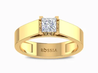 Princess Cut Natural Diamond Men's Ring