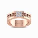 Princess-Quartet-Men’s-Ring-Rose-Gold-Front-View