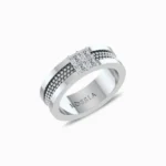 Princess-Quartet-Men’s-Ring-White-Gold-Side-View