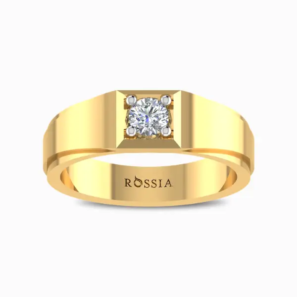 Round Cut Lab Grown Diamond Men Ring Round Cut Lab Grown Diamond Men Ring