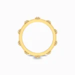 Shimmering-Wedding-Band-For-Him-Yellow-Gold-Basket-View