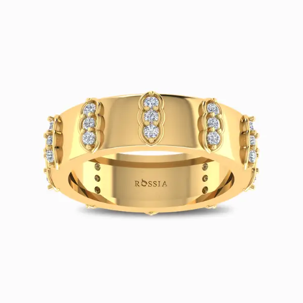Shimmering Lab Diamond Wedding Band For Him Shimmering Lab Diamond Wedding Band For Him